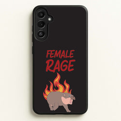 Female Rage  - Moo Deng Phone Case for Galaxy A34