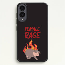 Female Rage  - Moo Deng Phone Case for Galaxy S25 Edge