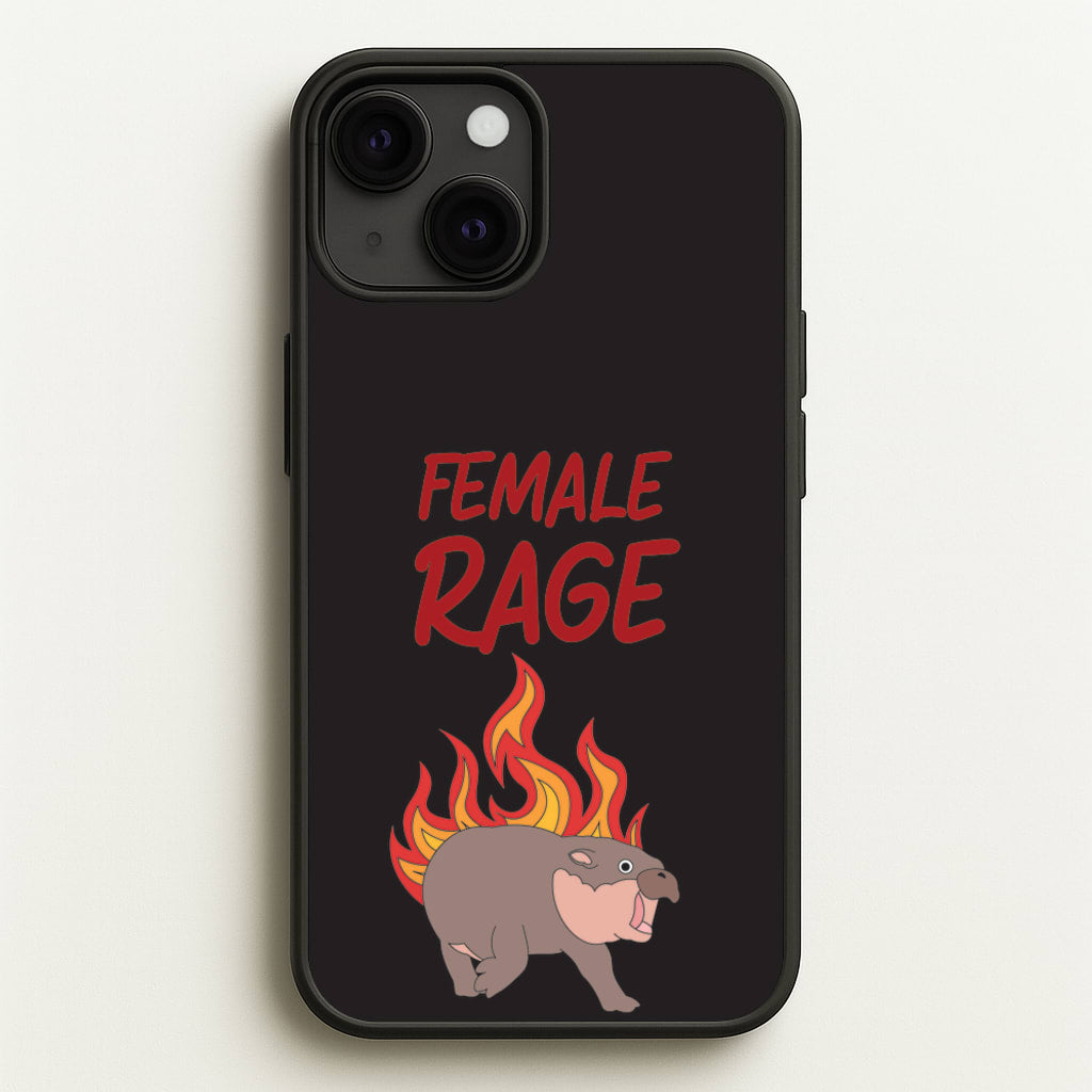 Female Rage  - Moo Deng Phone Case for iPhone 13