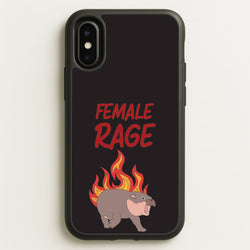 Female Rage  - Moo Deng Phone Case for iPhone X / XS