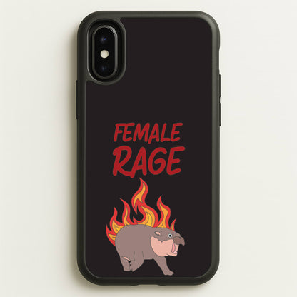 Female Rage  - Moo Deng Phone Case for iPhone X / XS