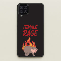 Female Rage  - Moo Deng Phone Case for Galaxy A12