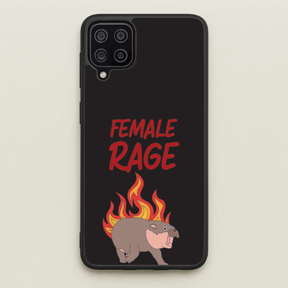 Female Rage  - Moo Deng Phone Case for Galaxy A12
