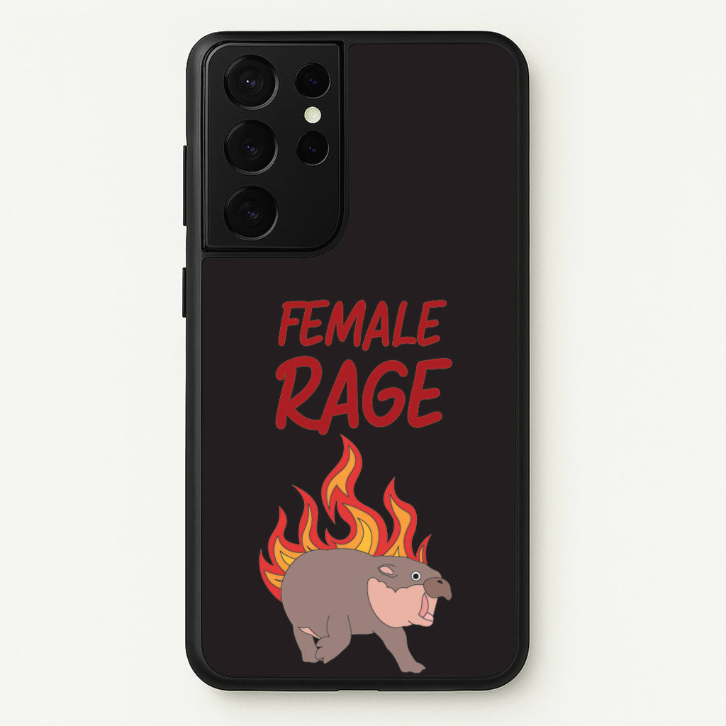 Female Rage  - Moo Deng Phone Case for Galaxy S21 Ultra