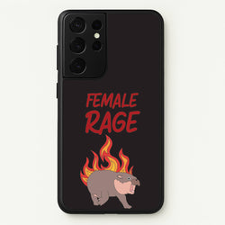 Female Rage  - Moo Deng Phone Case for Galaxy S21 Ultra