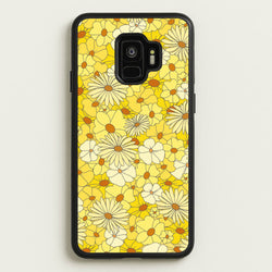 Yellow Flower Pattern - Mothers Day  - Mother's Day Phone Case for Galaxy S9
