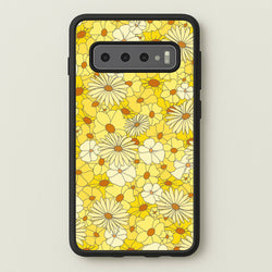 Yellow Flower Pattern - Mothers Day  - Mother's Day Phone Case for Galaxy S10 Plus