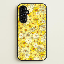 Yellow Flower Pattern - Mothers Day  - Mother's Day Phone Case for Galaxy A54