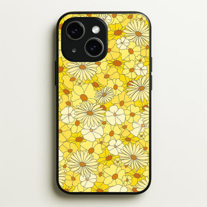 Yellow Flower Pattern - Mothers Day  - Mother's Day Phone Case for iPhone 15