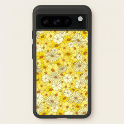 Yellow Flower Pattern - Mothers Day  - Mother's Day Phone Case for Google Pixel 8 Pro