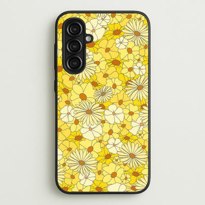 Yellow Flower Pattern - Mothers Day  - Mother's Day Phone Case for Galaxy A16