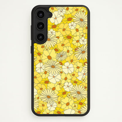 Yellow Flower Pattern - Mothers Day  - Mother's Day Phone Case for Galaxy S23