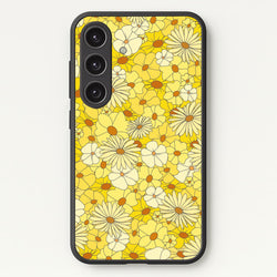Yellow Flower Pattern - Mothers Day  - Mother's Day Phone Case for Galaxy S25