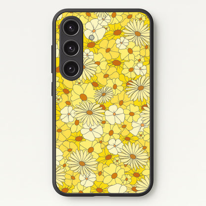 Yellow Flower Pattern - Mothers Day  - Mother's Day Phone Case for Galaxy S25