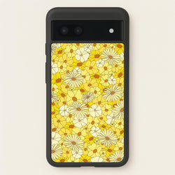 Yellow Flower Pattern - Mothers Day  - Mother's Day Phone Case for Google Pixel 6a