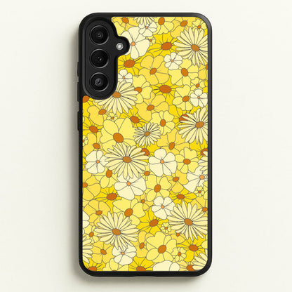 Yellow Flower Pattern - Mothers Day  - Mother's Day Phone Case for Galaxy A36