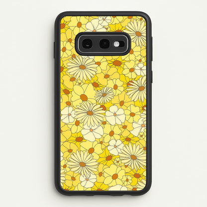 Yellow Flower Pattern - Mothers Day  - Mother's Day Phone Case for Galaxy S10e