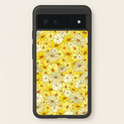 Yellow Flower Pattern - Mothers Day  - Mother's Day Phone Case for Google Pixel 6