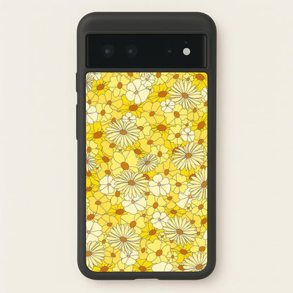 Yellow Flower Pattern - Mothers Day  - Mother's Day Phone Case for Google Pixel 6