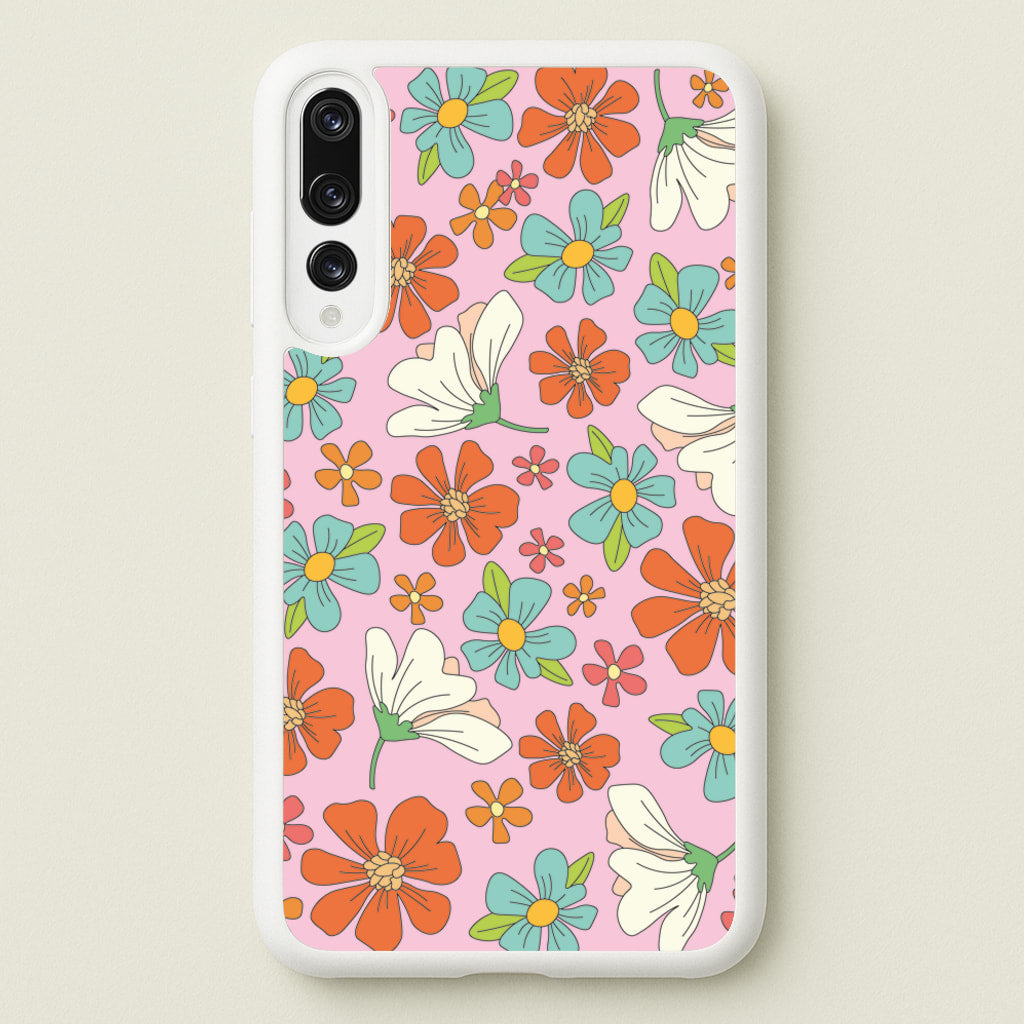Pink Flower Pattern - Mothers Day  - Mother's Day Phone Case for Huawei P20 Pro