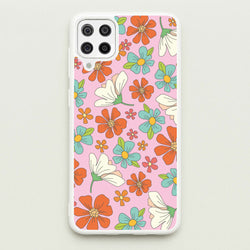 Pink Flower Pattern - Mothers Day  - Mother's Day Phone Case for Galaxy A12