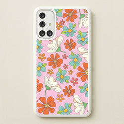 Pink Flower Pattern - Mothers Day  - Mother's Day Phone Case for Galaxy A71