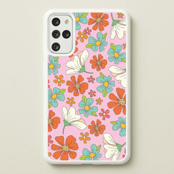 Pink Flower Pattern - Mothers Day  - Mother's Day Phone Case for Galaxy S20 Plus