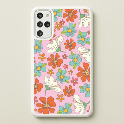 Pink Flower Pattern - Mothers Day  - Mother's Day Phone Case for Galaxy S20 Plus