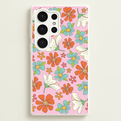 Pink Flower Pattern - Mothers Day  - Mother's Day Phone Case for Galaxy S25 Ultra