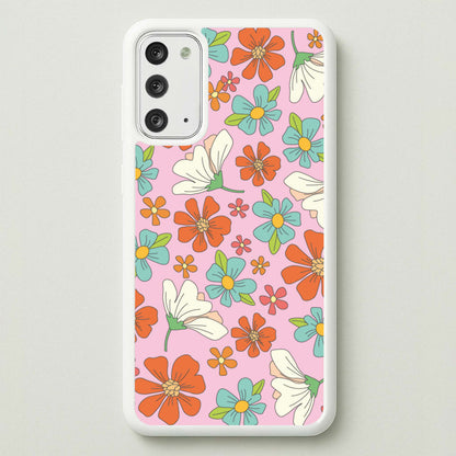 Pink Flower Pattern - Mothers Day  - Mother's Day Phone Case for Galaxy Note 20