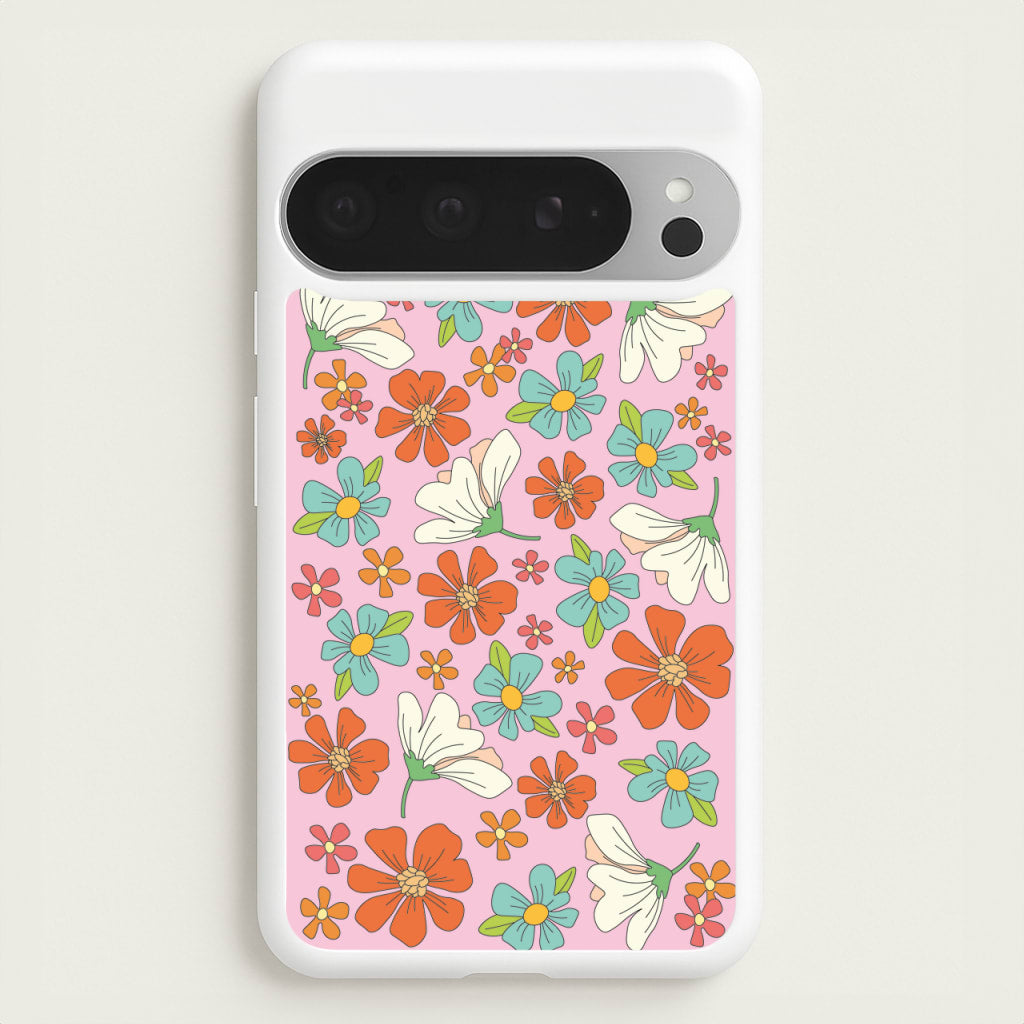 Pink Flower Pattern - Mothers Day  - Mother's Day Phone Case for Google Pixel 9 Pro XL