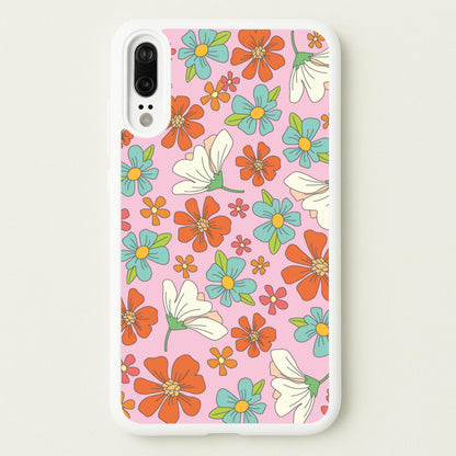 Pink Flower Pattern - Mothers Day  - Mother's Day Phone Case for Huawei P20