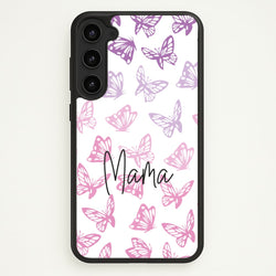 Mama Butterflies - Mother's Day  - Mother's Day Phone Case for Galaxy S23 Plus