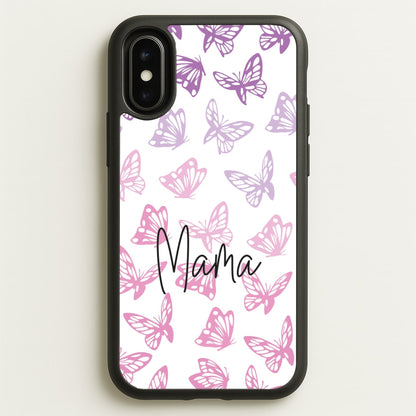 Mama Butterflies - Mother's Day  - Mother's Day Phone Case for iPhone X / XS