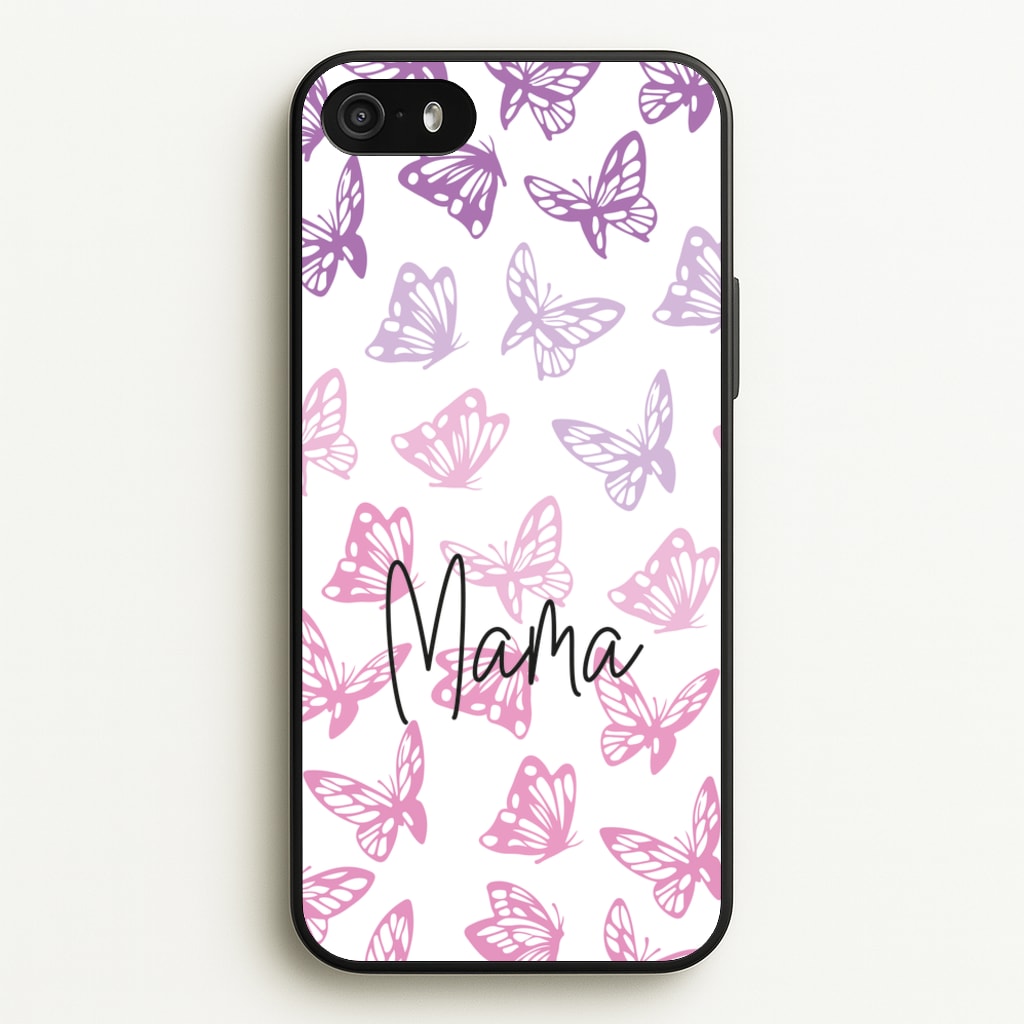 Mama Butterflies - Mother's Day  - Mother's Day Phone Case for iPhone 5 / 5s / SE 2016