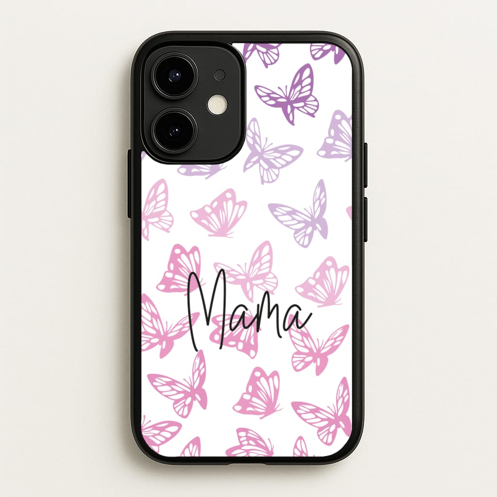 Mama Butterflies - Mother's Day  - Mother's Day Phone Case for iPhone 12 / 12 Pro