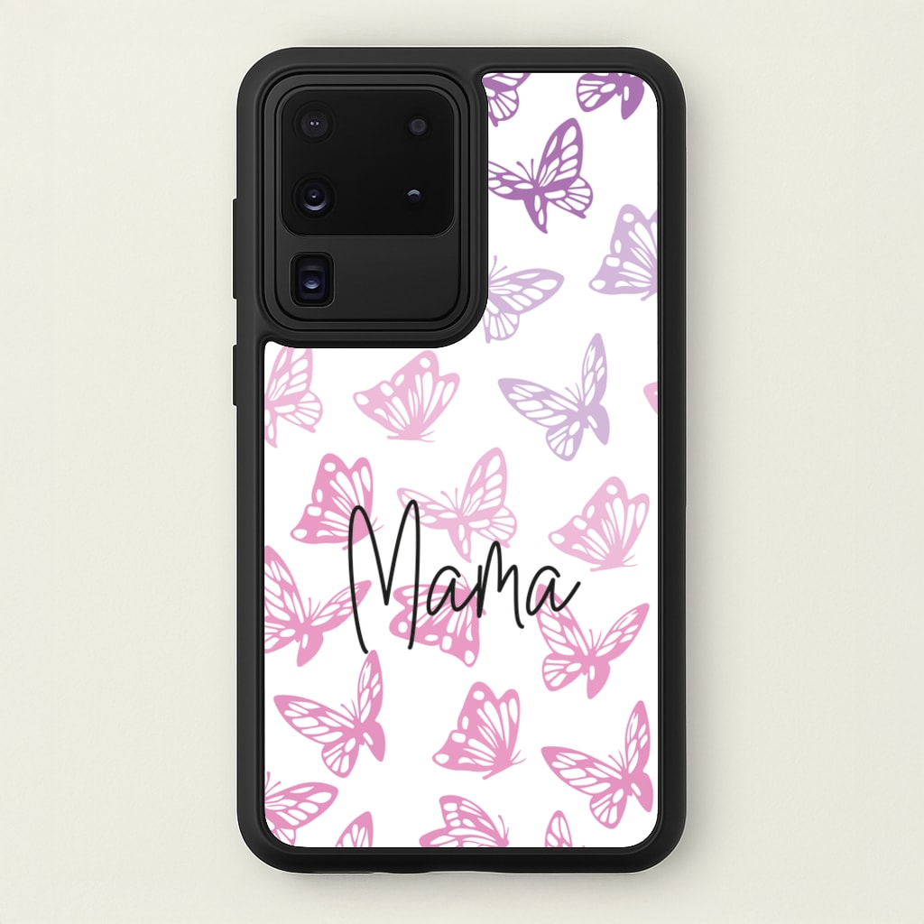 Mama Butterflies - Mother's Day  - Mother's Day Phone Case for Galaxy S20 Ultra