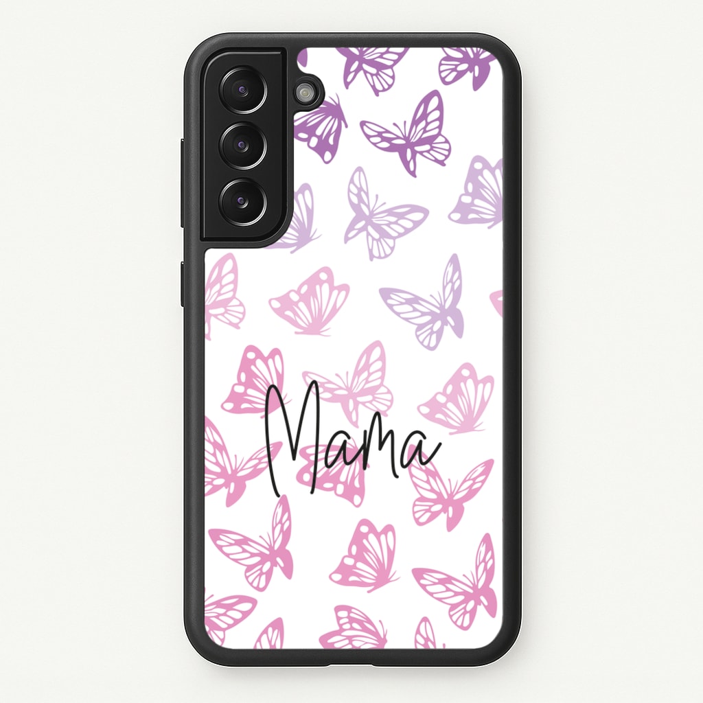 Mama Butterflies - Mother's Day  - Mother's Day Phone Case for Galaxy S21
