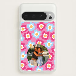 Pink And Blue Flower Pattern - Personalised Mother's Day  - Mother's Day Phone Case for Google Pixel 9 Pro XL
