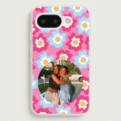 Pink And Blue Flower Pattern - Personalised Mother's Day  - Mother's Day Phone Case for Google Pixel 9a