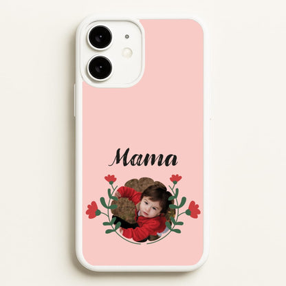 Mama Red Flowers - Personalised Mother's Day  - Mother's Day Phone Case for iPhone 11