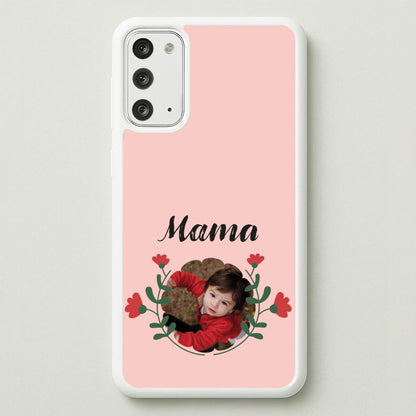 Mama Red Flowers - Personalised Mother's Day  - Mother's Day Phone Case for Galaxy Note 20