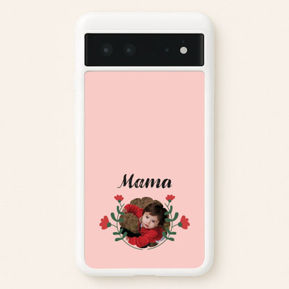 Mama Red Flowers - Personalised Mother's Day  - Mother's Day Phone Case for Google Pixel 6