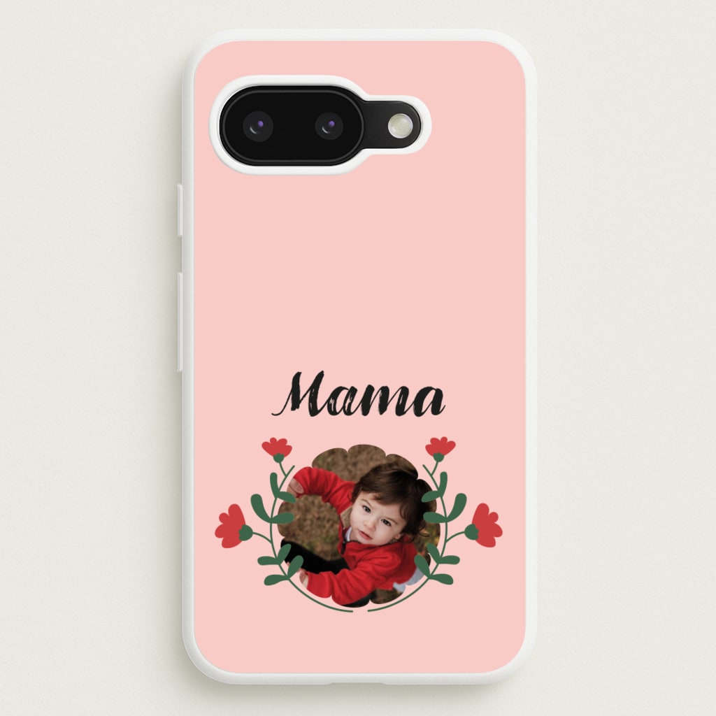 Mama Red Flowers - Personalised Mother's Day  - Mother's Day Phone Case for Google Pixel 9a