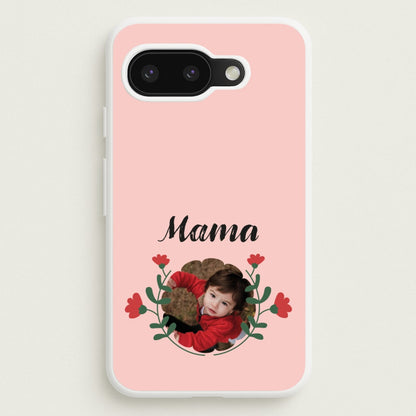 Mama Red Flowers - Personalised Mother's Day  - Mother's Day Phone Case for Google Pixel 9a