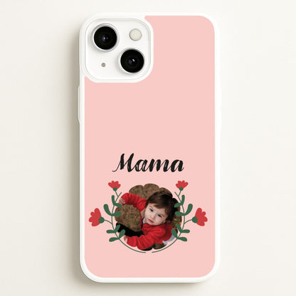 Mama Red Flowers - Personalised Mother's Day  - Mother's Day Phone Case for iPhone 13