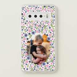 Detailed Flower Pattern - Personalised Mother's Day  - Mother's Day Phone Case for Galaxy S10
