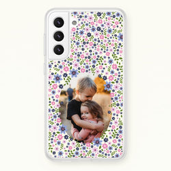 Detailed Flower Pattern - Personalised Mother's Day  - Mother's Day Phone Case for Galaxy S22