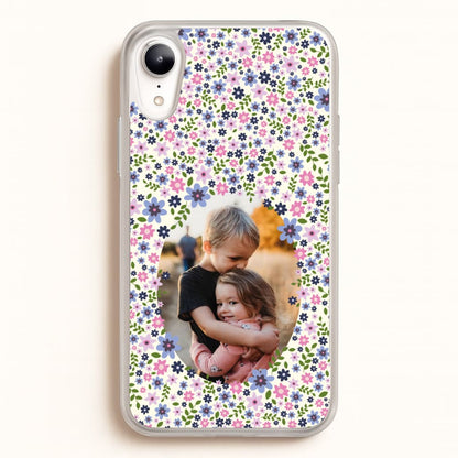 Detailed Flower Pattern - Personalised Mother's Day  - Mother's Day Phone Case for iPhone XR