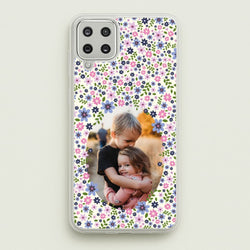 Detailed Flower Pattern - Personalised Mother's Day  - Mother's Day Phone Case for Galaxy A12